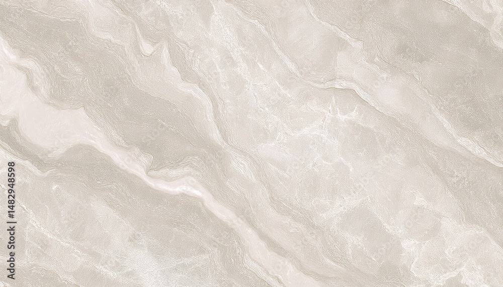 Poster soft beige marble texture with subtle veining and wavy mineral patterns ideal for luxury branding, w