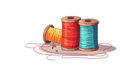 Needle and thread for sewing and knitting crafts - Hobbies and Leisure Activity