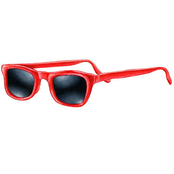 watercolor hand drawn of sunglasses