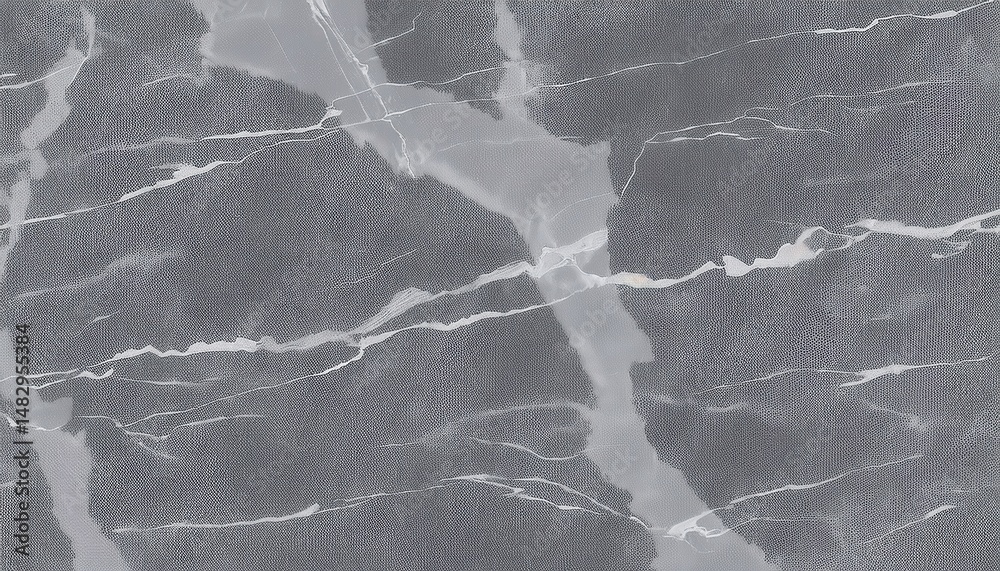 Poster dark gray cracked marble texture with subtle fabric mesh pattern for web design, product packaging, 
