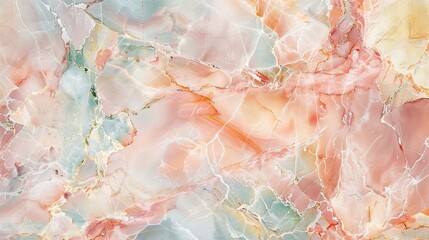 Close-up of luxury colorful marble texture featuring vibrant veining, intricate patterns, and rich hues in elegant blends of red, blue, and gold, embodying opulence and high-end design aesthetics.