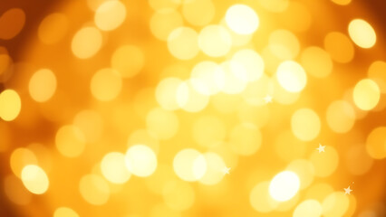Obraz premium Golden Bokeh Lights Create a Festive and Warm Background
