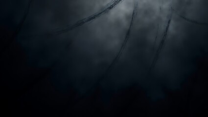 Dark Abstract Background Mysterious Hanging Lines in Smoky Atmosphere