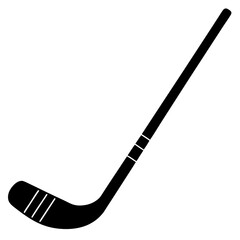 hockey stick and puck