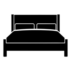 modern bedroom interior with bed