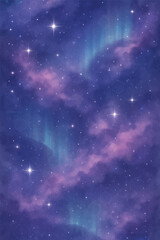 Watercolor galaxy background, illustration vector