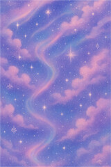 Dreamy galaxy illustration vector background