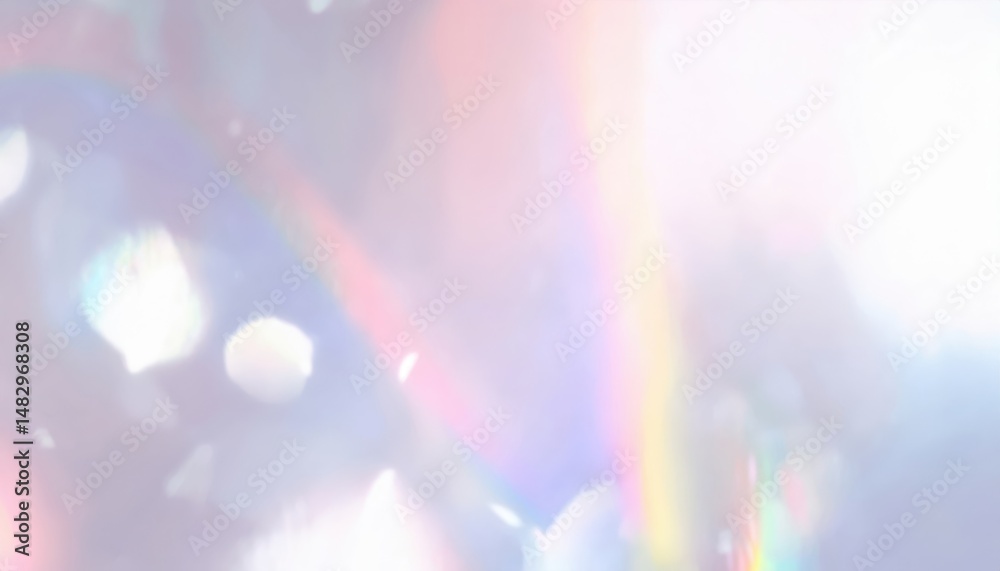 Aufkleber dreamy pastel abstract holographic background with iridescent glow, ideal for creative web design, b