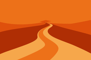 road to the desert