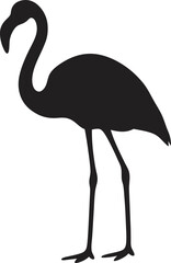Fototapeta premium Flamingo Silhouette PNG Transparent Background