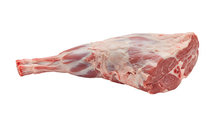 Raw Lamb Leg Isolated on White Background, Fresh Lamb Leg Cut Perfect for Meat Advertisements, Premium Lamb Leg Ideal for Recipes, lamb leg PNG image