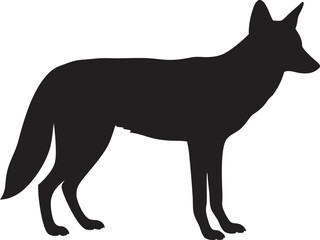 Jackal Silhouette PNG Transparent Background