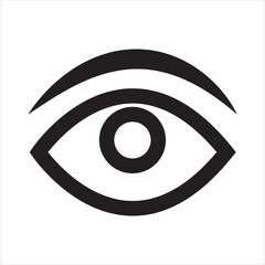 Eye icon. vector illustration. EPS 10/AI