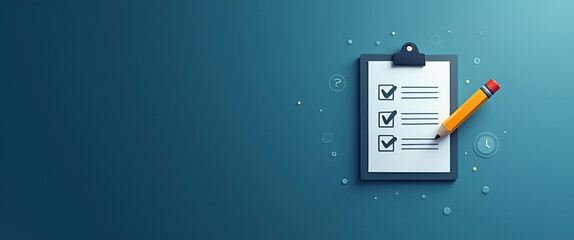 Photo realistic as Checklist icon with copy space for infographics concept as An infographic ready checklist icon with copy space designed to convey complex information and task management insights in