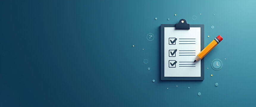 Photo realistic as Checklist icon with copy space for infographics concept as An infographic ready checklist icon with copy space designed to convey complex information and task management insights in