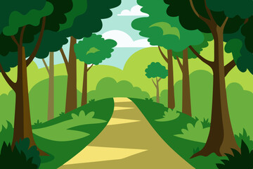 Obraz premium road in the forest
