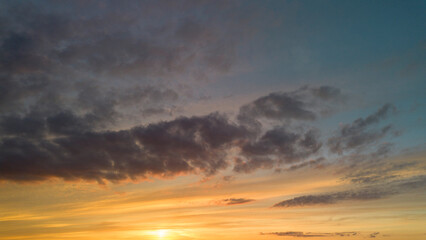 Beautiful clouds at sunset