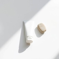 White Skincare Products Minimal.