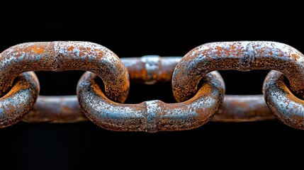 Fototapeta premium Rusted chain close-up