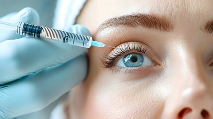 Close up of a Cosmetic Expert Gently Massaging the Under Eye Area to Demonstrate the Benefits of Tear Trough Fillers for Skin Rejuvenation and Anti Aging Treatment