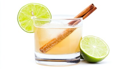 A refreshing margarita served in a clear glass with a salted rim.