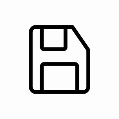 Save disk storage file icon vector sign