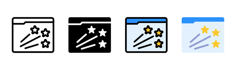 Feedback icon sheet multiple style collection