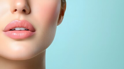 Smooth and Defined Chin Contour with Precision Non Surgical Cosmetic Procedure  Close up photograph highlighting the flawless radiant and rejuvenated results of a non invasive aesthetic treatment