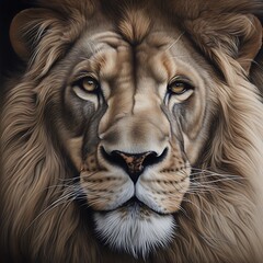Naklejka premium Lion Portrait.