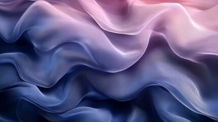 Obraz premium Delicate, flowing fabric with a soft ombre gradient.