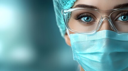 Close up Photograph of a Specialist Carefully Marking Gentle Guidelines on a Patient s Face Prior to a Skin Tightening Cosmetic Procedure Ensuring Clear Copy Space for Overlay or Text