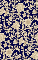 seamless damask pattern