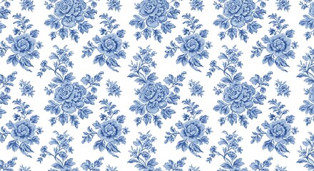 Blue Porcelain Blooms