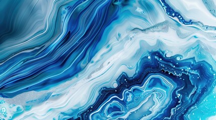 Close-up of a stunning wonderful blue onyx marble stone texture showcasing intricate veining and natural patterns, ideal for luxury design, interior decoration, and artistic inspiration.