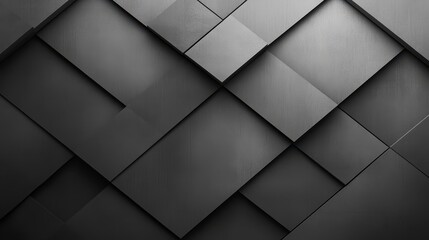 Abstract geometric black squares creating a 3d illusion
