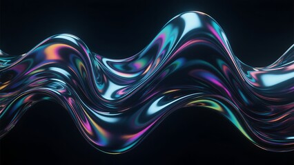 Abstract Colorful Wave Background