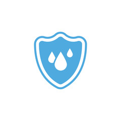 Waterproof or water resistant icon vector illustration.