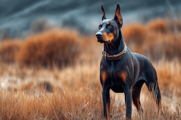Doberman Pinscher in the Wilderness