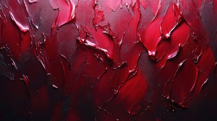 Deep crimson abstract painting texture