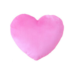 A charming heart-shaped pink pillow, perfect for adding a touch of love and comfort to any space. Ideal for decoration in homes or as a gift.