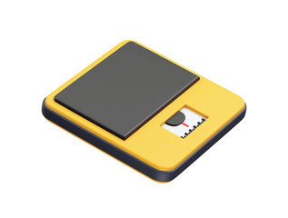 Weight scale icon 3d illustration render