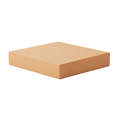 Peach Colored Square Product Display Stand