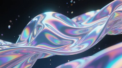 Abstract Colorful Wave Background