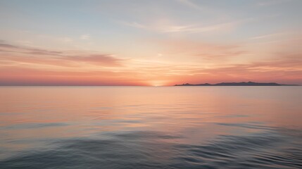 Naklejka premium Ocean Sunset Horizon.