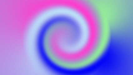 Abstract Swirl of Pink White Blue and Green Colors with a Soft Blurry Texture