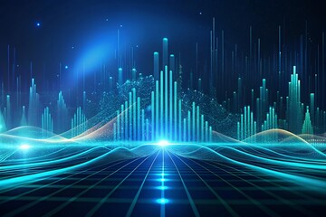 Futuristic Digital Abstract Background  High-Resolution Texture
