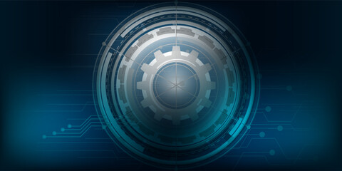 Abstract technology background concept, modern energy vector illustration