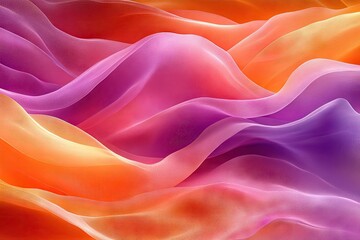 Obraz premium Abstract fabric waves in vibrant hues