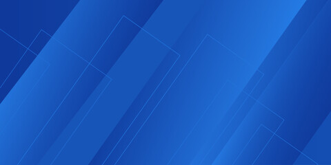 Minimal geometric blue banner background abstract design. Vector abstract graphic design banner pattern background template