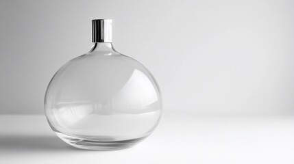 Obraz premium Clear glass perfume bottle
